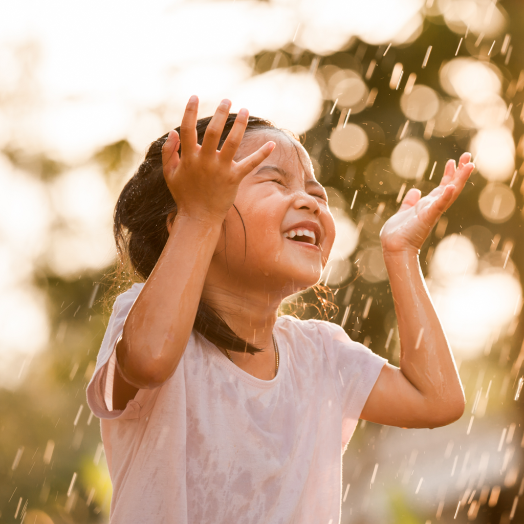Wasserstrategie, Regentanz, Spiel im Regen